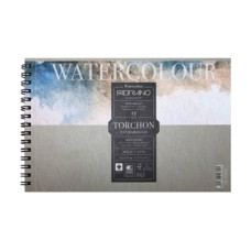 Альбом для акварели на спирали Watercolor Studio A4 (21х29,7 см), 300 г м2, 12л, торшон, Fabriano
