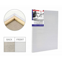 Подрамник, 20х20 см, мелкое зерно, масляный грунт, лён, ROSA