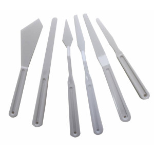 Набір пластикових мастихінів, (6 шт), DK11427, D,K,Art Craft