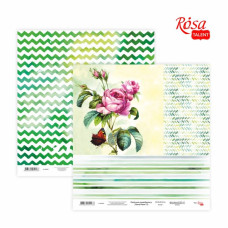 Бумага для скрапбукинга Floral Poem 15, двусторонняя, 30,48х30,48 см, 200 г м2, ROSA TALENT