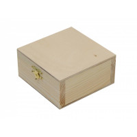 Шкатулка, деревянная с замком, 10х5х10 см, ROSA TALENT