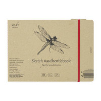 Альбом для ескізів AUTHENTIC А5 (24,5*17,6см), 80 г/м2, 36л, кремовий колір, SMILTAINIS