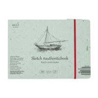 Альбом для ескізів AUTHENTIC А5 (24,5*17,6см), 90 г/м2, 32л, білий колір, SMILTAINIS