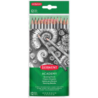 Набір чорнографітних олівців Sketching Academy , 12 шт (6B-5H), в пластик. упаковці, Derwent