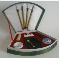 Набор для каллиграфии (4 кисти + подставка, туш), D,K,ART CRAFT