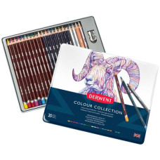 Набор цветных карандашей Colour Collection, 24 предм, в метал, короб, Derwent