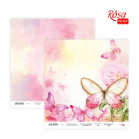 Бумага для скрапбукинга Floral Poem 13, двусторонняя, 30,48х30,48 см, 200 г м2, ROSA TALENT