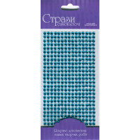 Стрази самоклеючі, Блакитні світлі, 5мм, 375шт, ROSA TALENT