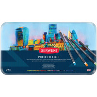 Набір кольорових олівців Procolour, 72кол. метал. Derwent