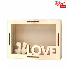3D рамка для фото Love 1, фанера, 18х13 см, ROSA TALENT