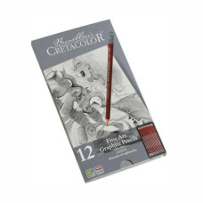 Набор графитных карндашей Cleos, 12 шт, мет, упаковка, Cretacolor