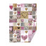 Бумага с рисунком Креативные сердца , 50х70см, Розовая, 220 г м2, Heyda