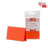 Набір заготовок для листівок 5 шт, 10,3х7 см, №13, оранжевий, 220 г/м2, ROSA TALENT