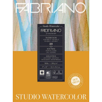 Склейка-блок для акварели Watercolor 22,9х30,5см, 200 г м2, 20л, мелкое зерно, Fabriano