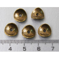 Разделители для бусин, Волна, 10х2мм, Античная бронза, 20шт., Margo