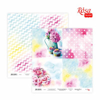 Бумага для скрапбукинга Floral Poem 18, двусторонняя, 30,48х30,48 см, 200 г м2, ROSA TALENT