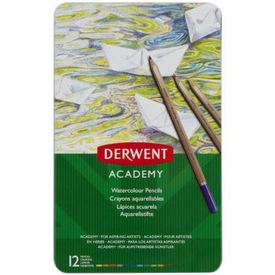 Набор акварельных карандашей Academy Watercolour, 12 шт Derwent