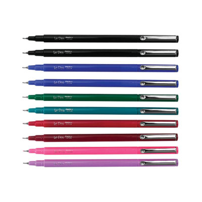 Ручка для бумаги, Зеленая, флюоресцентная, капиллярная, 0,3 мм, 4300-S, Le Pen, Marvy
