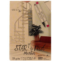 Склейка для маркеров STAR T А4, 70 г м2, 20л, SMILTAINIS