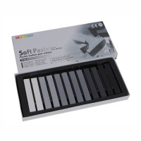 Пастель суха, проф., м'яка, СІРИЙ 12кол., квадр., MP-12G, MUNGYO