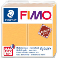 Пластика Leather-effect, Шафран желтый, 57 гра мм, Fimo