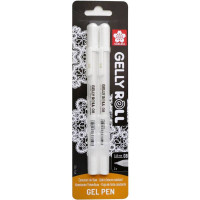 Набор гелевых ручек Gelly Roll BASIC MEDIUM 08, Белая, 2 шт, в блистере, Sakura
