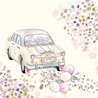 Декупажные салфетки Just Married , 33х33 см, 18,5 г м2, 20 шт, Ambiente