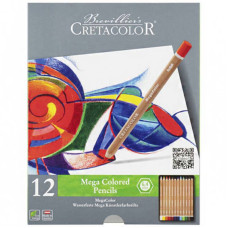 Набор цветных карандашей, MEGACOLOR, 12 шт Cretacolor