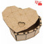 Подарочная коробка Сердце, МДФ, 26х21х9 см, ROSA TALENT