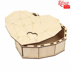 Подарочная коробка Сердце, фанера, 20х16х6 см, ROSA TALENT