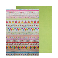 Бумага с рисунком Праздник 1, А4(21х29,7 см), двусторонняя, 300 г м2, Heyda