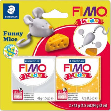 Набор Fimo Kids, Веселый мышонок 2 цв.х42 г, Fimo