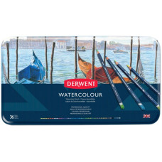 Набір акварельних олівців Watercolour, 36шт., мет. коробка, Derwent