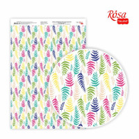 Папір дизайнерський односторонній „Floral garden“ 1, 21х29,7 см, глянцевий, 250 г/м2, ROSA TALENT