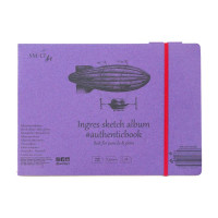 Альбом для ескізів AUTHENTIC (Ingres) А5, 130 г/м2, 24л, білий папір з додаванням бавовни, SMILTAINIS