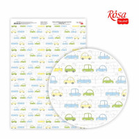 Бумага дизайнерская односторонняя Sweet Boy 5, 21х29,7 см, глянцевая, 250 г м2, ROSA TALENT