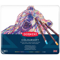 Набор цветных карандашей Coloursoft, 24 шт Derwent