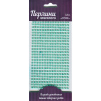 Перлини самоклеючі, Бірюзові, 5мм, 375шт, ROSA TALENT