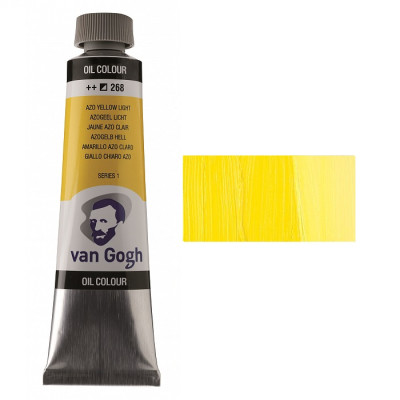 Краска масляная Van Gogh, (268) AZO Желтый светлый, 40 мл, Royal Talens