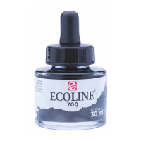 Краска акварельная жидкая Ecoline 700 Черная, 30 мл, Royal Talens