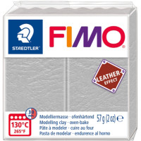 Пластика Leather-effect, Сірий, 57 гр, Fimo