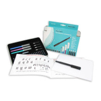 Набор для каллиграфии, Calligraphy Compendium (4 ручки, 5 перьев 18 картриджей, конвертер, бумага), Manuscript