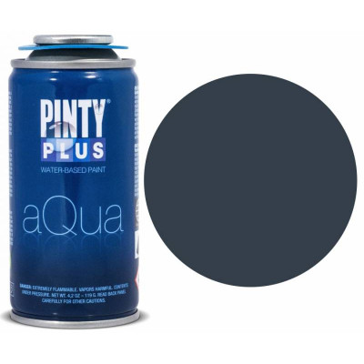 Краска аэрозоль на водной основе Aqua, Черная, 150 мл, PINTYPLUS