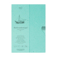 Склейка для ескизов в папке AUTHENTIC А4, 90 г м2, 120л, белый цвет, SMILTAINIS