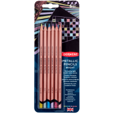 Набор цветных карандашей Metallic COLOURS, 6 цв, блистер, Derwent
