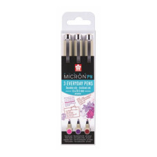 Набір ручок PIGMA MICRON PN CRAFTS, 3кол (рожево-червоний, пурпуровий, бордовий), Sakura