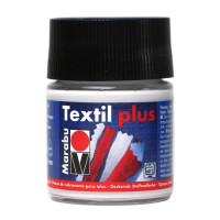 Фарба акрилова, Біла, 50 мл, д/темн. тканин та шкіри, Marabu