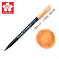Маркер-кисточка акварельные KOI, Коричневый лесной (407), Sakura