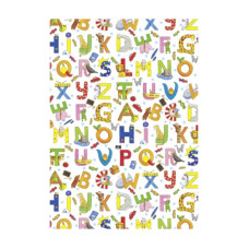 Бумага с рисунком Английские буквы, А4(21х29,7 см), 300 г м2, Heyda