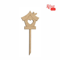 Заготовка топпер Скворечник, ДВП, 4,9х12 см, 5 шт, ROSA TALENT